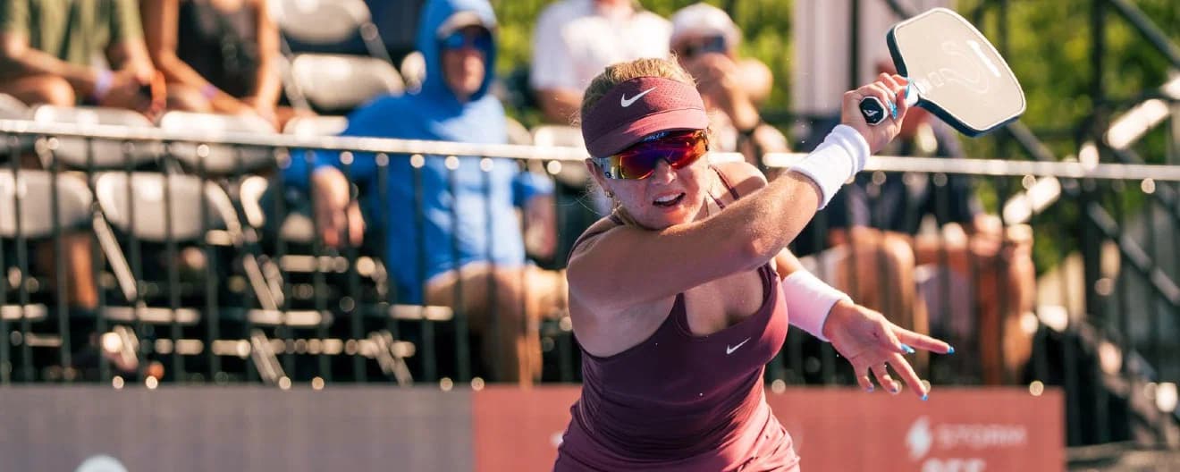 Anna Leigh Waters competing on the PPA Tour earlier this season.