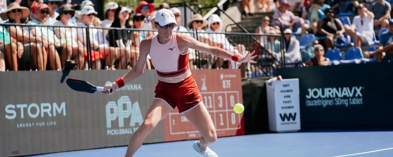 Kaitlyn Christian competing at the Veolia Pickleball National Championships in Cary, NC.
