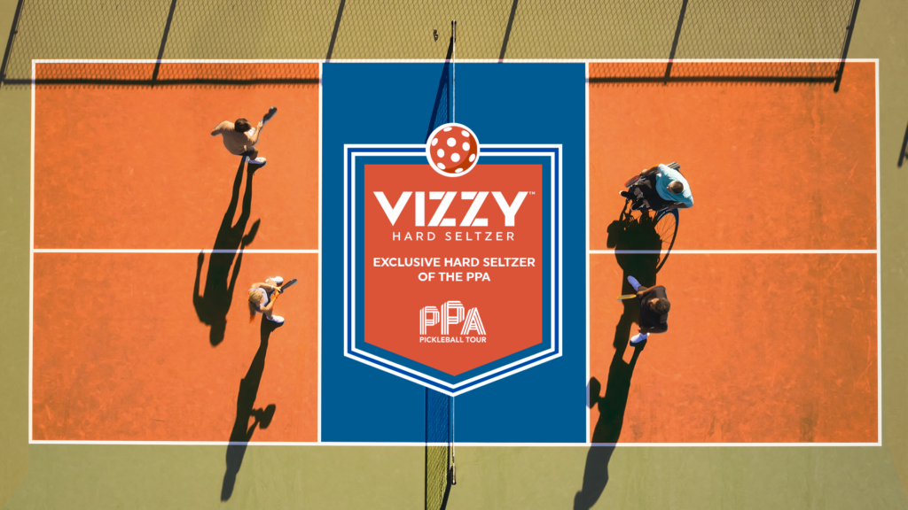 VIZZY EXCLUSIVE HARD SELTZER OF PICKLEBALL IN NEW PARTNERSHIP