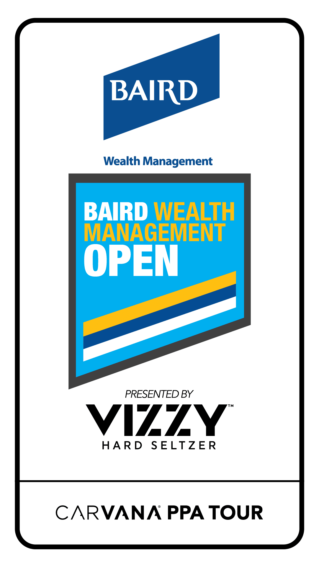 Carvana PPA Tour Baird Wealth Management Cincinnati Open Presented by Vizzy Tournament Logo PNG