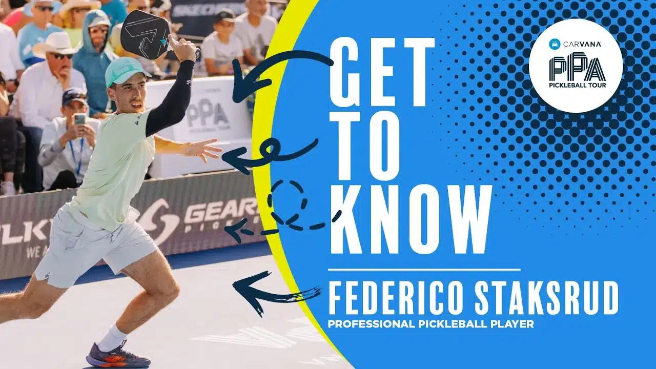 Get to Know Professional Pickleball Player Federico Staksrud YouTube Thumbnail