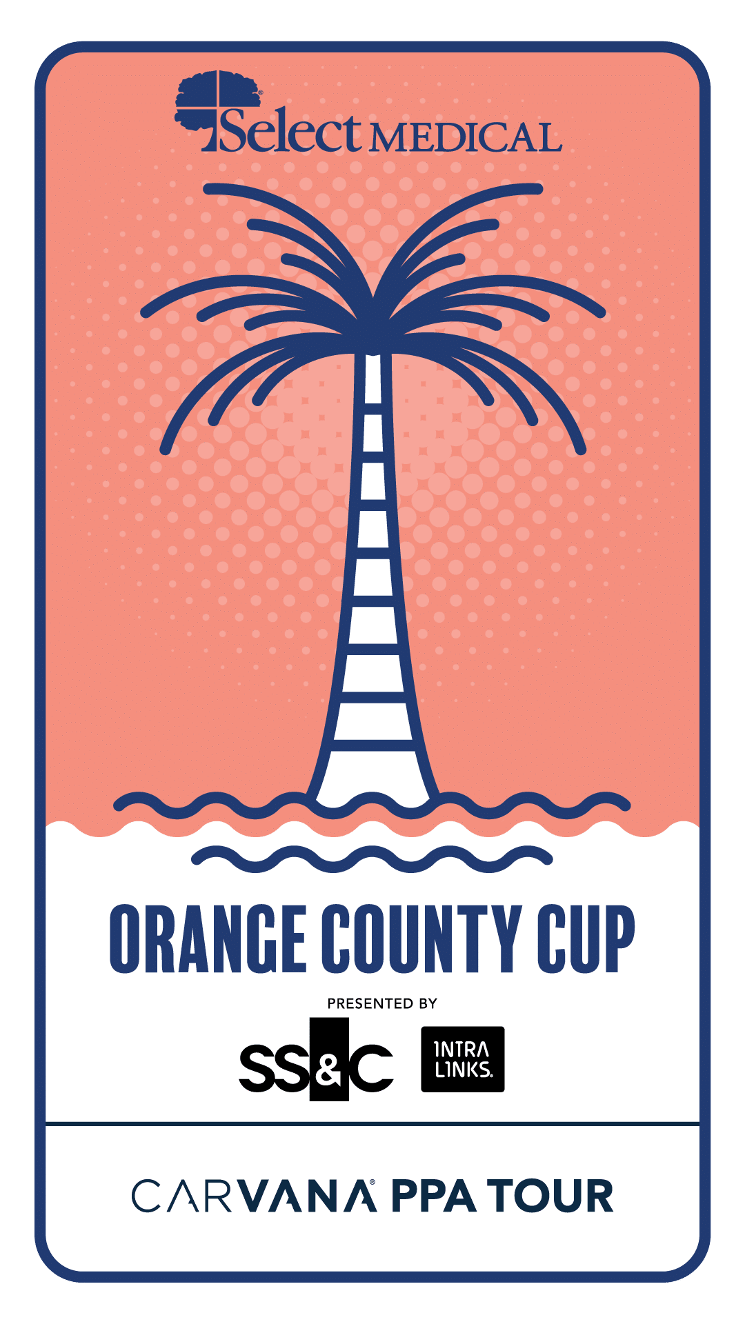 Carvana PPA Tour Select Medical Orange County Cup Presented by Intralinks Tournament Logo PNG