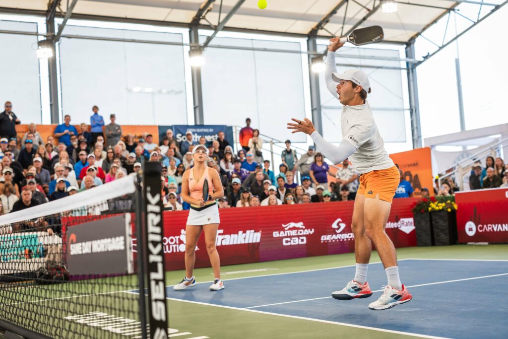 Ben Johns and Anna Leigh Waters playing Championship Sunday at Mesa Cup